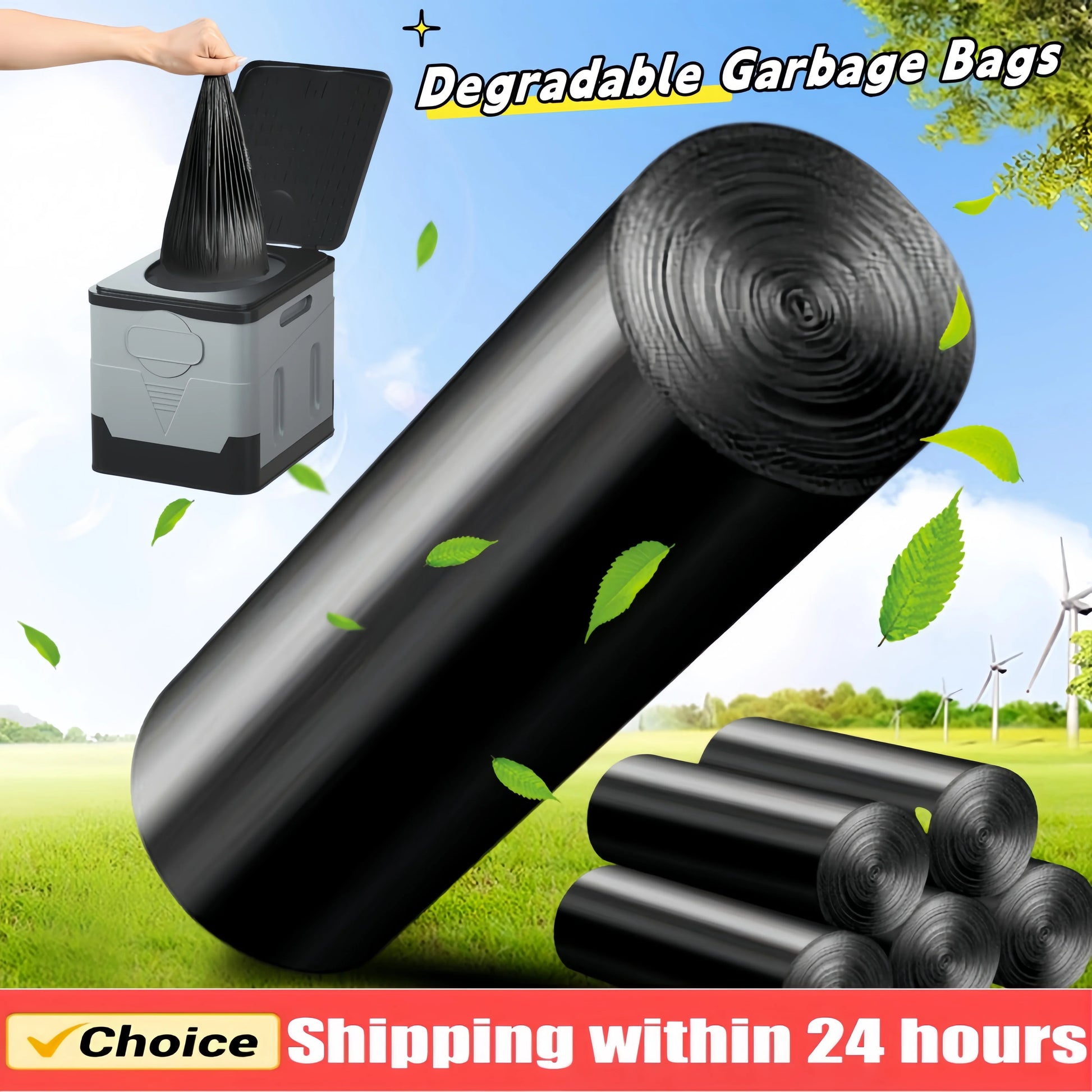 Biodegradable Portable Toilet Bags for Camping