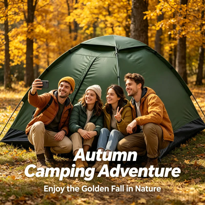 2 Person Ultralight Camping Tent – Dual Layer Waterproof Outdoor Hiking Tent with Sun Protection