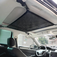 SUV Car Ceiling Storage Net Organizer – Heavy Duty Breathable Mesh Roof Cargo Storage for Travel & Road Trips