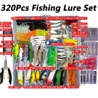 Fishing Lure Kit with Tackle Box for Bass & Pike