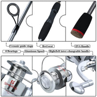 Heavy Duty Carbon Fiber Fishing Rod Combo – Portable Spinning Rod & Reel Set with Accessories
