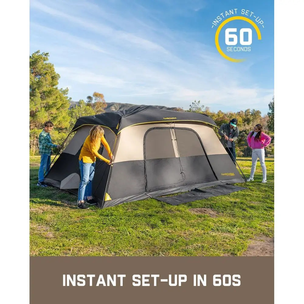 4-10 Person Waterproof Family Cabin Camping Tent