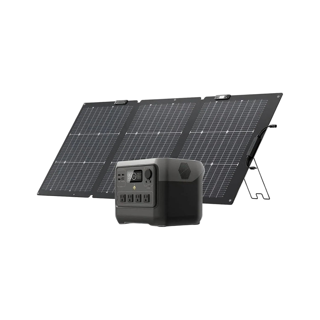 Portable Power Station PRO 768Wh with 160W Solar Panel – LiFePO4 Battery, 4 AC Outlets, 70-Min Fast Charging for Camping, RV & Emergency Backup
