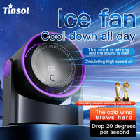 TINSOL Wireless Desktop Air Circulator Fan – Quiet Portable Fan for Desk, Wall & Ceiling Use