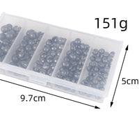 120PCS Fishing Lead Weights Set – Heavy Duty Open Round Sinkers for Raft & Sea Fishing
