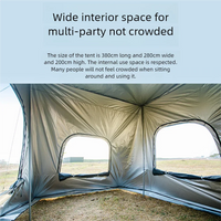 Universal SUV Camping Tent with Spacious Awning Waterproof Car Tent Easy Setup for Backpacking Traveling  Outdoors Car tail tent