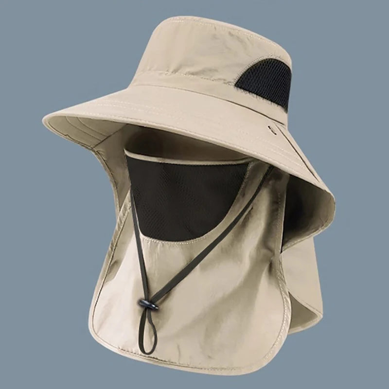 UV Protection Fishing & Hiking Hat – Outdoor Bucket Hat with Neck Flap for Men & Women