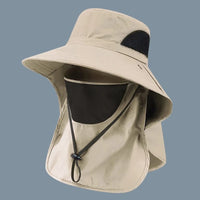 UV Protection Fishing & Hiking Hat – Outdoor Bucket Hat with Neck Flap for Men & Women