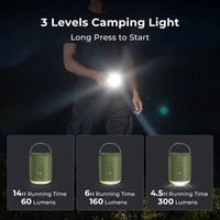 WESTTUNE Tiny Air Pump with Camping Lantern – 4.5kPa Inflator | Field to Peak.