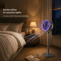 3-in-1 Portable Air Circulator Fan – 5-Speed Quiet Pedestal Stand Fan with USB-C Charging