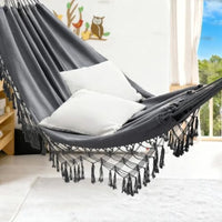 Boho Double Hammock Heavy Duty Cotton Rope Swing