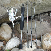 Heavy Duty Carbon Fiber Fishing Rod Combo – Portable Spinning Rod & Reel Set with Accessories