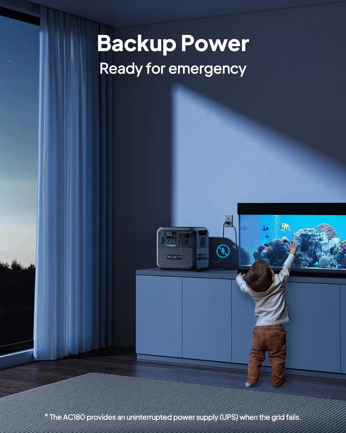 BLUETTI AC180 Portable Power Station 1800W Generator