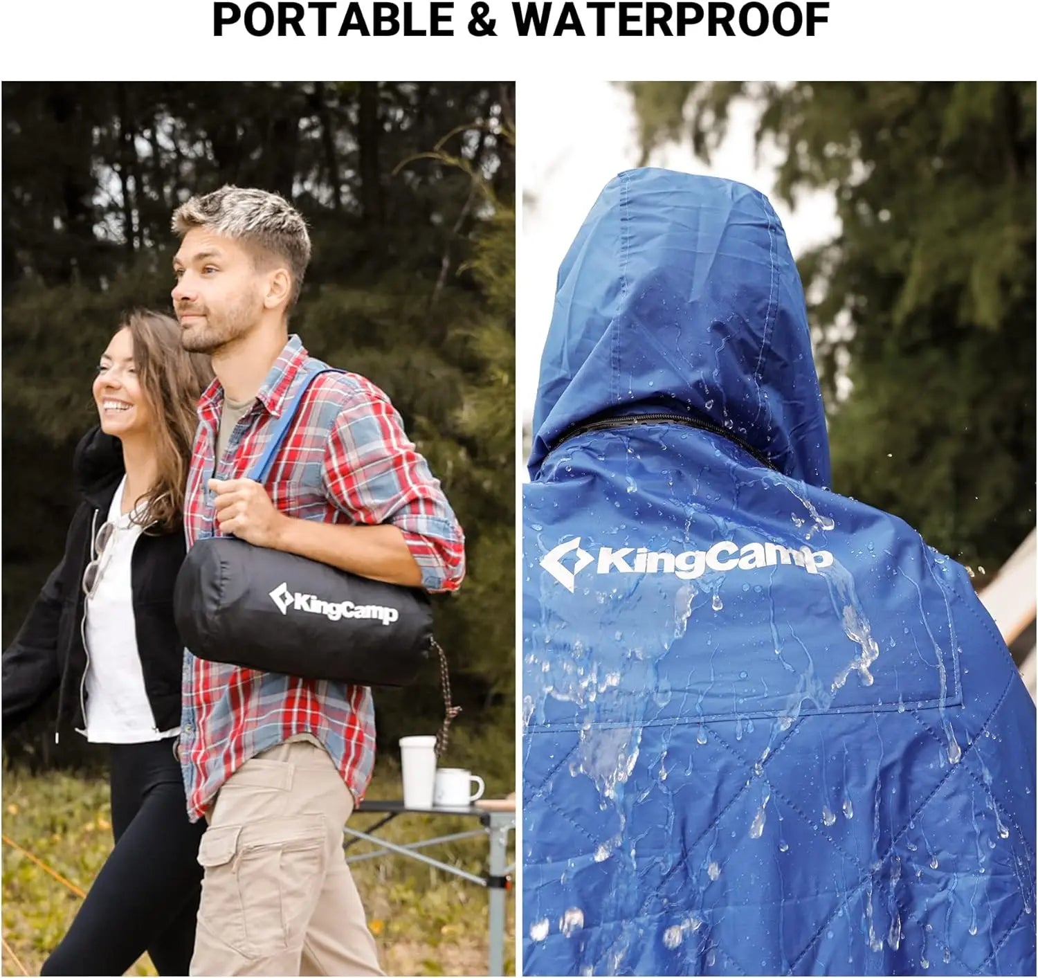 KingCamp Waterproof Hooded Stadium Blanket