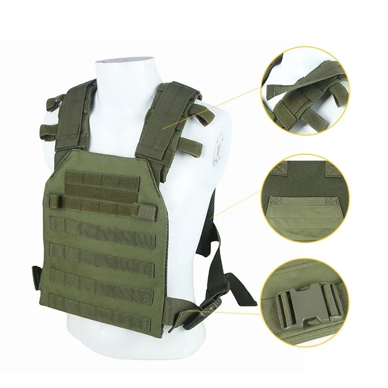 Military Tactical Vest Airsoft Molle Plate Carrier