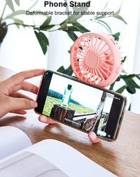 Mini Rechargeable Clip Fan – 360° Rotating Stroller, Bike & Car Tripod Fan