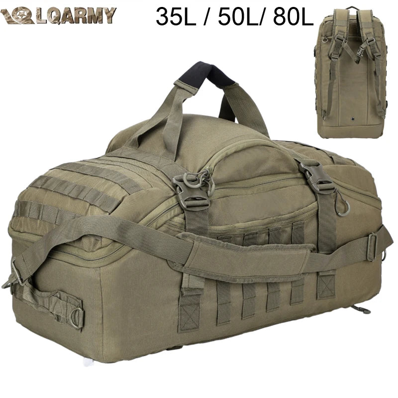 LQARMY 30L 50L 80L Tactical Backpack for Hiking & Travel