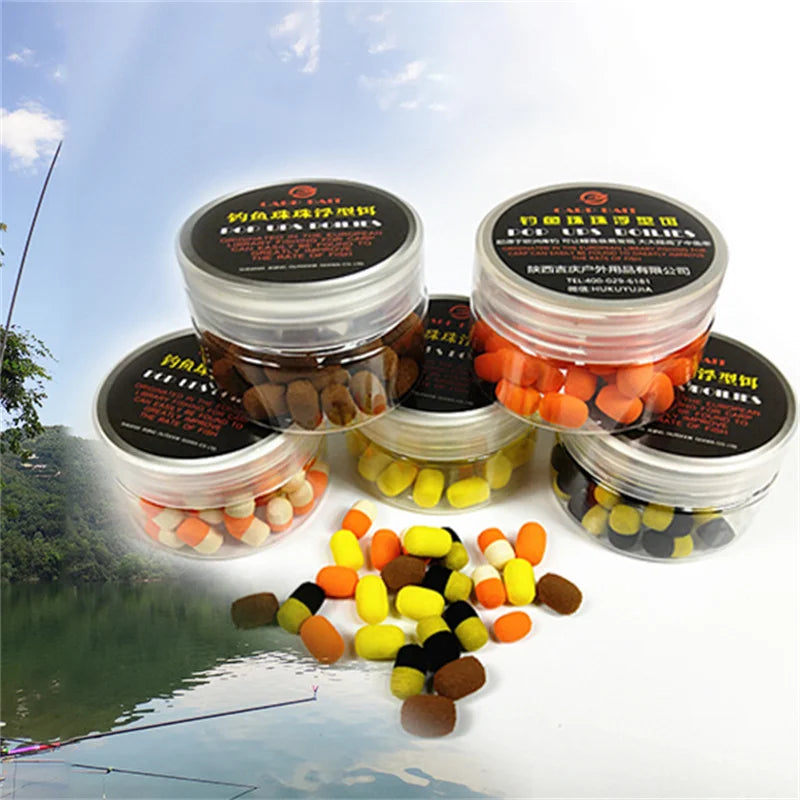 Floating Boilies Carp Fishing Bait Set – High Buoyancy Hair Rig Fishing Baits (15PCS)