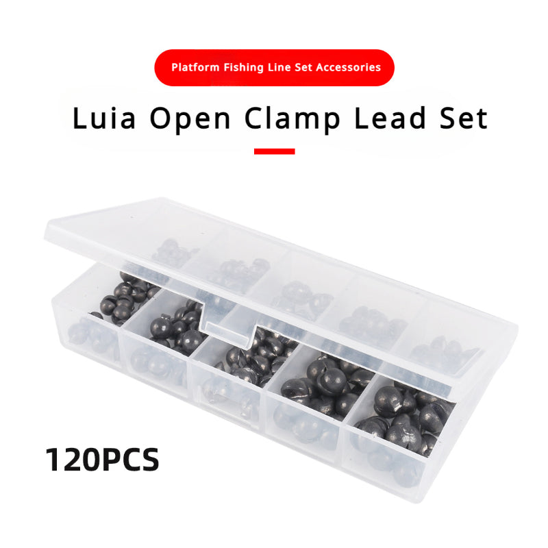 120PCS Fishing Lead Weights Set – Heavy Duty Open Round Sinkers for Raft & Sea Fishing