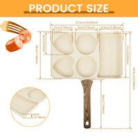 5in1 Frying Pan Multifunctional Egg Frying Pan 5Compartment Easy Cleaning Nonstick Cooking Pots for Cooking Kitchens Accessories
