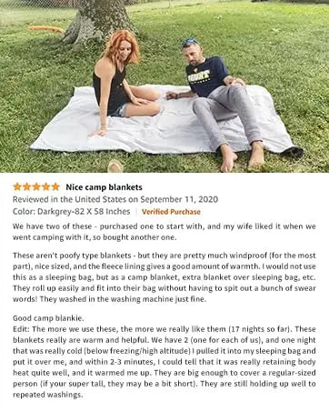 KingCamp Waterproof Hooded Stadium Blanket