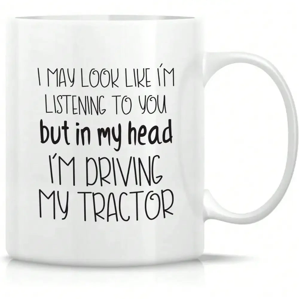 Funny White Ceramic Coffee Mug - 11oz Gift for Friends & Family