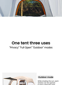 Upgraded 4 Season Camping Tent 3-12 Person Waterproof Windproof Double Layer 2 Room Family Outdoor Backpacking Equipment