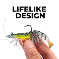 Artificial Shrimp Fishing Lure – Luminous Soft Bait for Saltwater & Freshwater Fishing