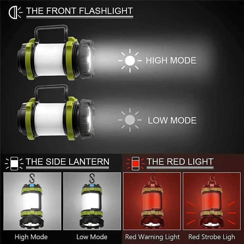 1000LM Rechargeable LED Camping Lantern Power Bank