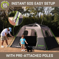 6 Person Instant Camping Tent Waterproof Family Shelter