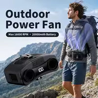 Socoolfan 14500mAh Wearable Waist Fan – Portable Dual Air Vent Fan for Travel, Sports & Outdoor Work