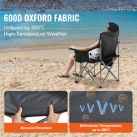 Portable Folding Camping Chair with Lumbar Support