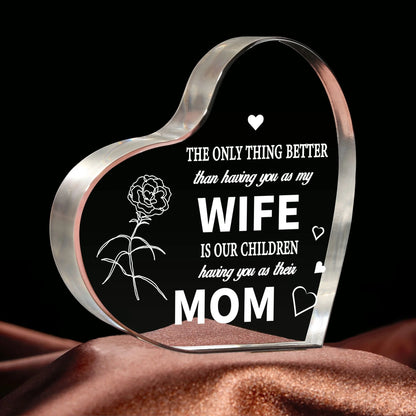 Acrylic Keepsake - Gift for Wife & Mum