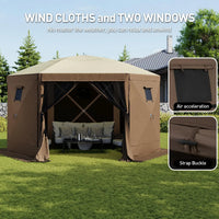 12x12 Pop Up Gazebo Screen Tent Outdoor Shelter