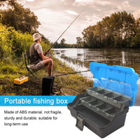 3-Layer Fishing Tackle Box – Portable Folding Lure & Hook Storage Organizer