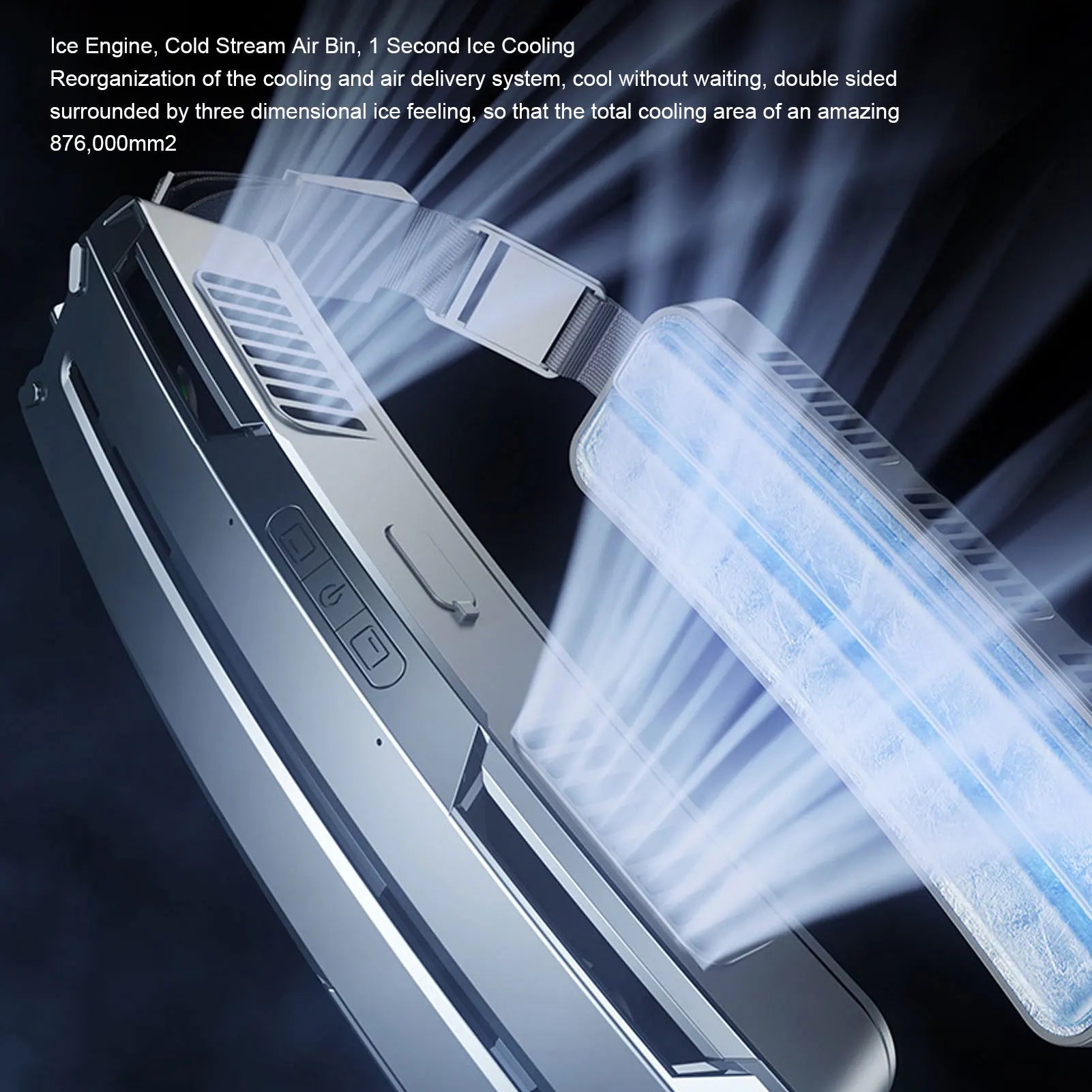 Wearable Waist Fan – 3-Speed Outdoor Belt Fan with Cooling Compress Design for Sports & Work