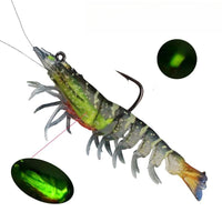 Artificial Shrimp Fishing Lure – Luminous Soft Bait for Saltwater & Freshwater Fishing