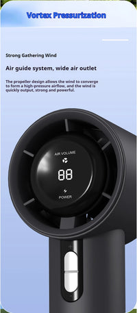 5200mAh Handheld Cooling Fan – USB Rechargeable Fan with LED Display & Cooling Plate