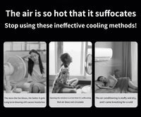 TINSOL Mini Mist Cooling Fan – 360° Adjustable Ice-Cool Humidifier Air Circulator