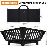 25 Inch Outdoor Fire Pit Wood Burning Campfire Pit