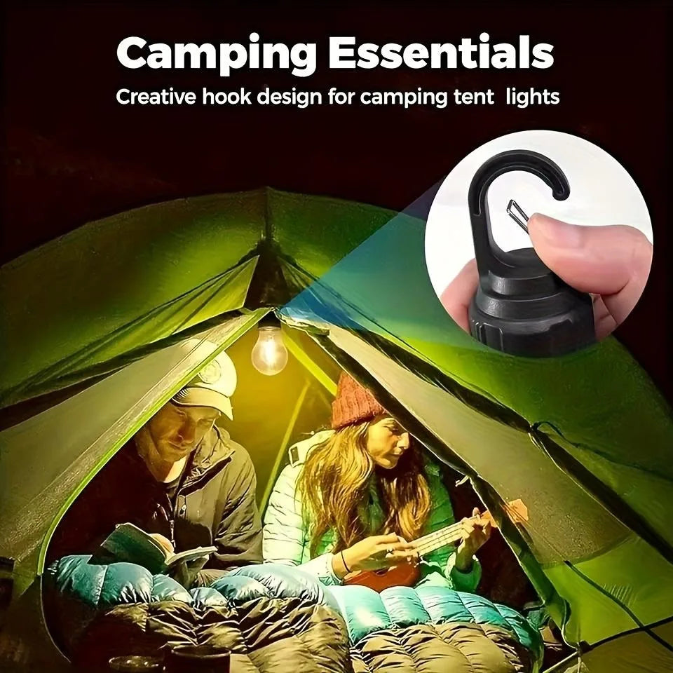Portable Solar Camping Light with USB-C 3 Modes Waterproof