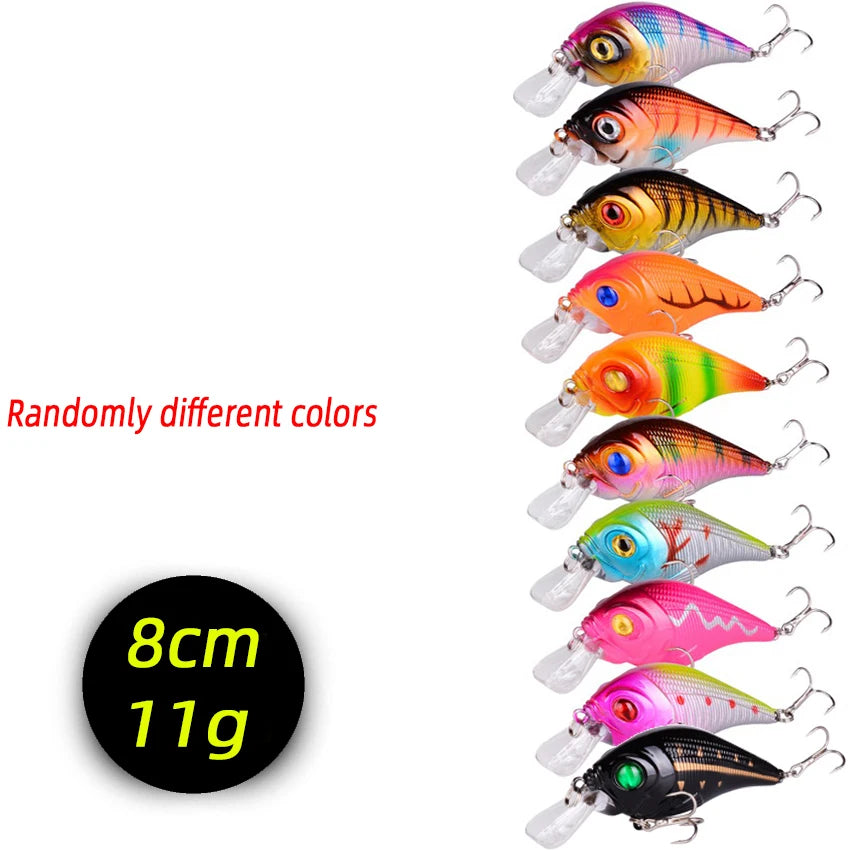 3/5/8Pcs Minnow Fishing Lure Set – High-Quality Wobble Bait