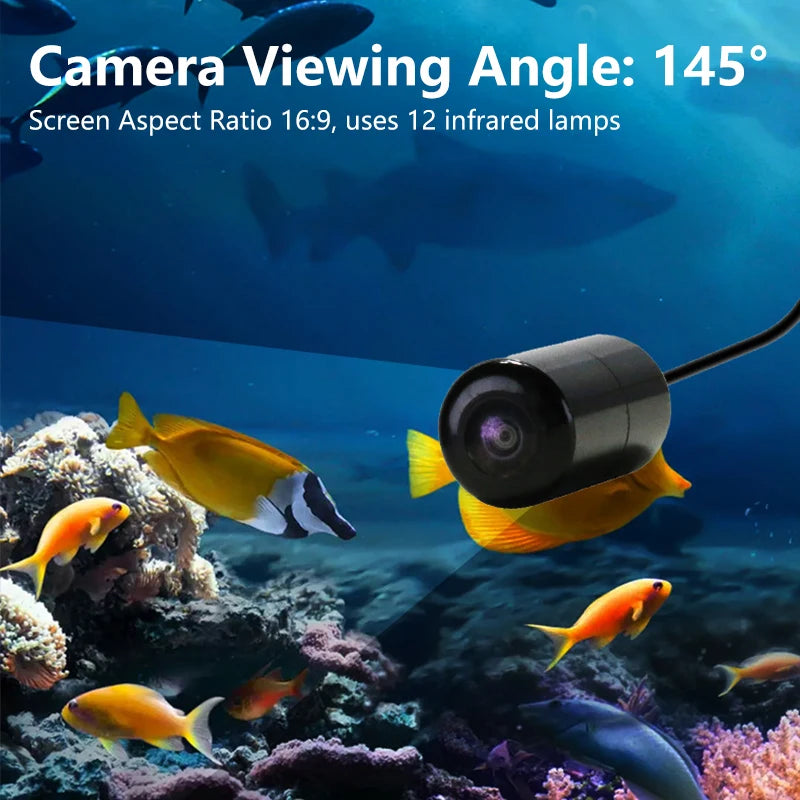 Underwater Fishing Camera 4.3 Inch LCD Ice Fishing Finder Winter Fisherman Fishing Camera with Night Vision 15m Cable