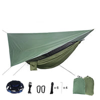 Camping Hammock with Mosquito Net & Rain Fly