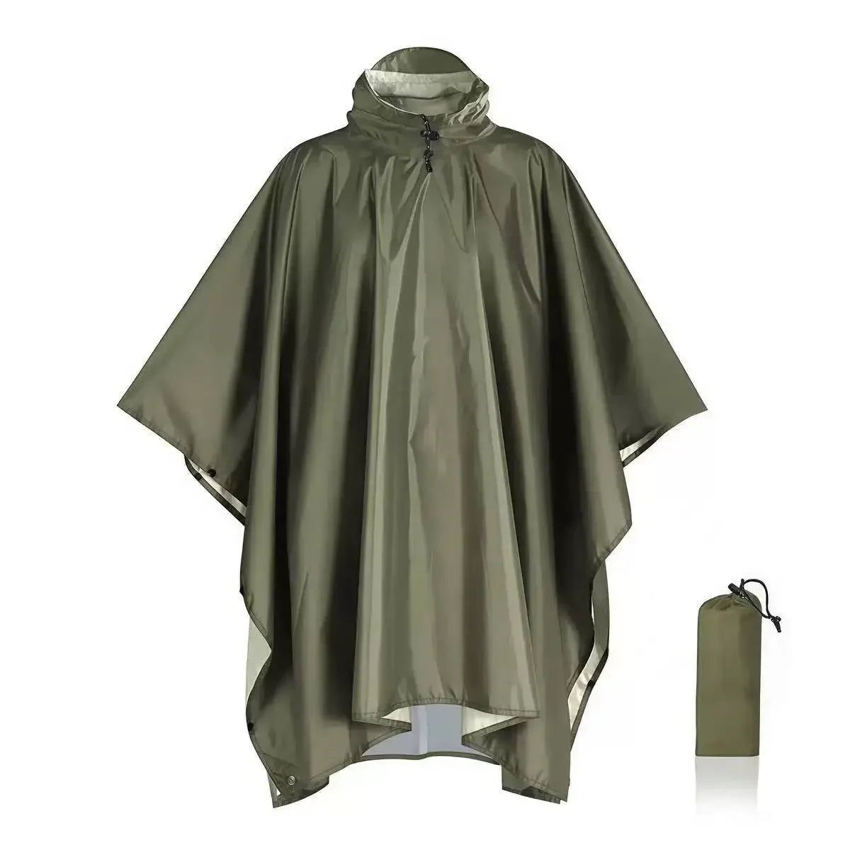 3-in-1 Waterproof Rain Poncho for Camping & Hiking