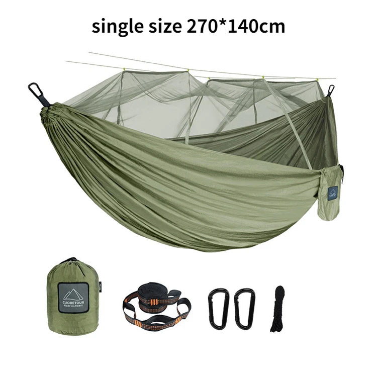 Camping Hammock with Mosquito Net for Outdoor Travel
