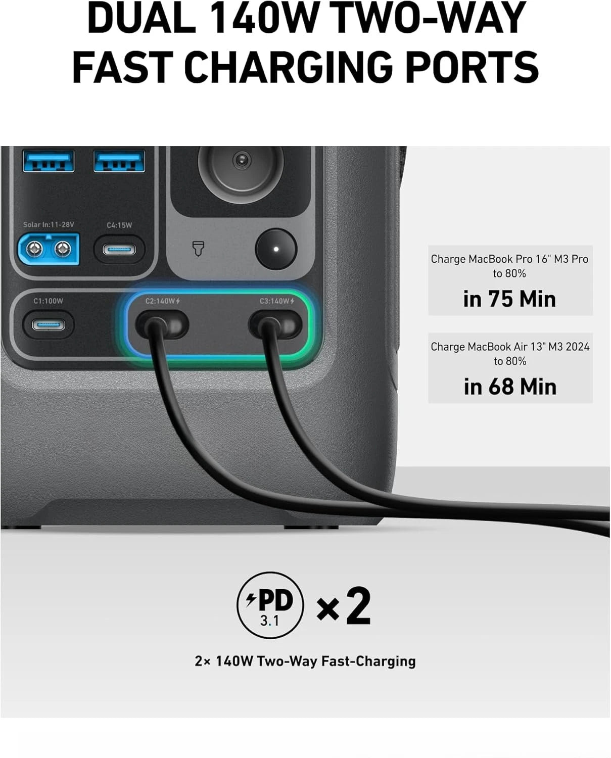 C300 Portable Power Station LiFePO4 Solar Generator