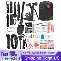 142PCS Emergency Survival Kit with First Aid Supplies