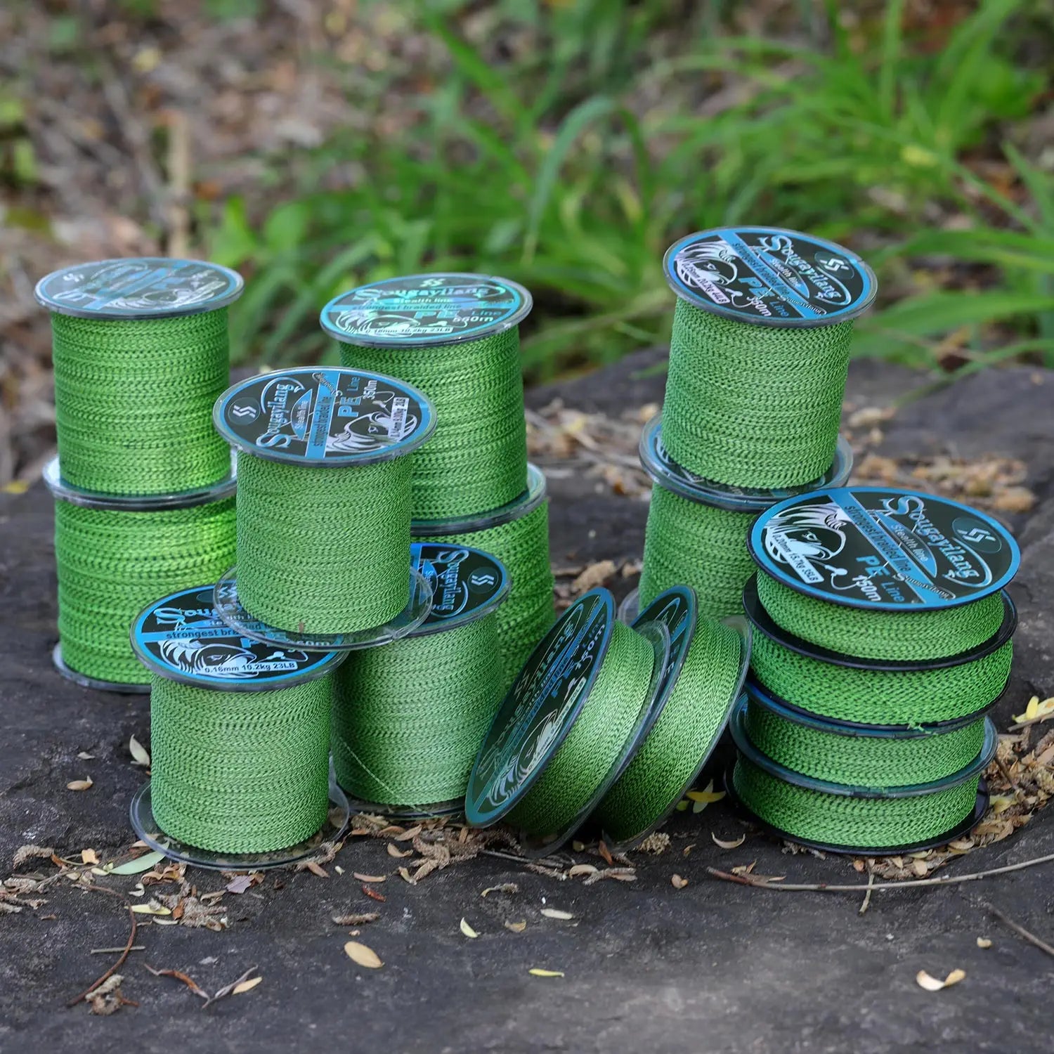 Heavy Duty PE Braided Fishing Line – 4-Strand Multifilament Fishing Wire (15LB-65LB, 100M-550M)