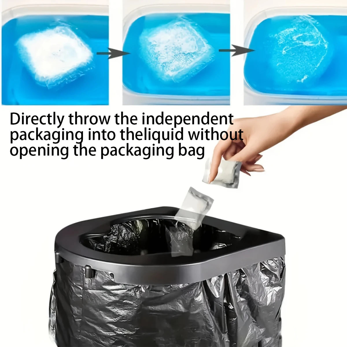 Camping Toilet Waste Gel Powder for Easy Disposal